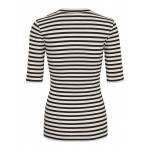 Kobiety T SHIRT TOP | InWear DAGNAIW - T-shirt z nadrukiem - black whisper white/czarny - AQ20060