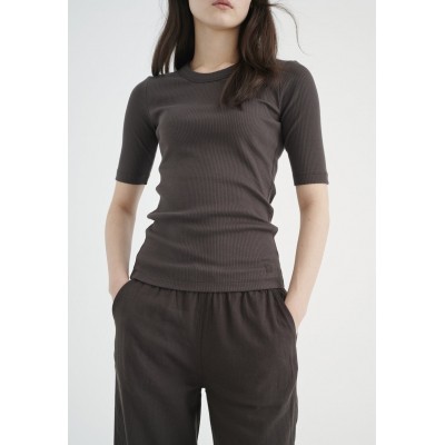 Kobiety T_SHIRT_TOP | InWear DAGNAIW - T-shirt z nadrukiem - brown/bordowy - PY65306