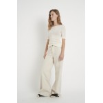 Kobiety T SHIRT TOP | InWear FANGIW - 100% WOOL - T-shirt basic - whisper white/mleczny - KS27470