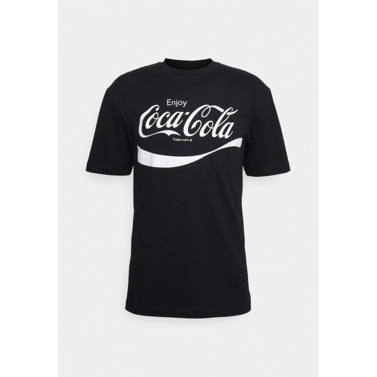 Kobiety T SHIRT TOP | Jack & Jones JORCOCA COLA MIX TEE CREW NECK UNISEX - T-shirt z nadrukiem - black/czarny - WI75842