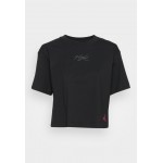 Kobiety T SHIRT TOP | Jordan HERITAGE CORE - T-shirt z nadrukiem - black/mystic hibiscus/czarny - NN84465