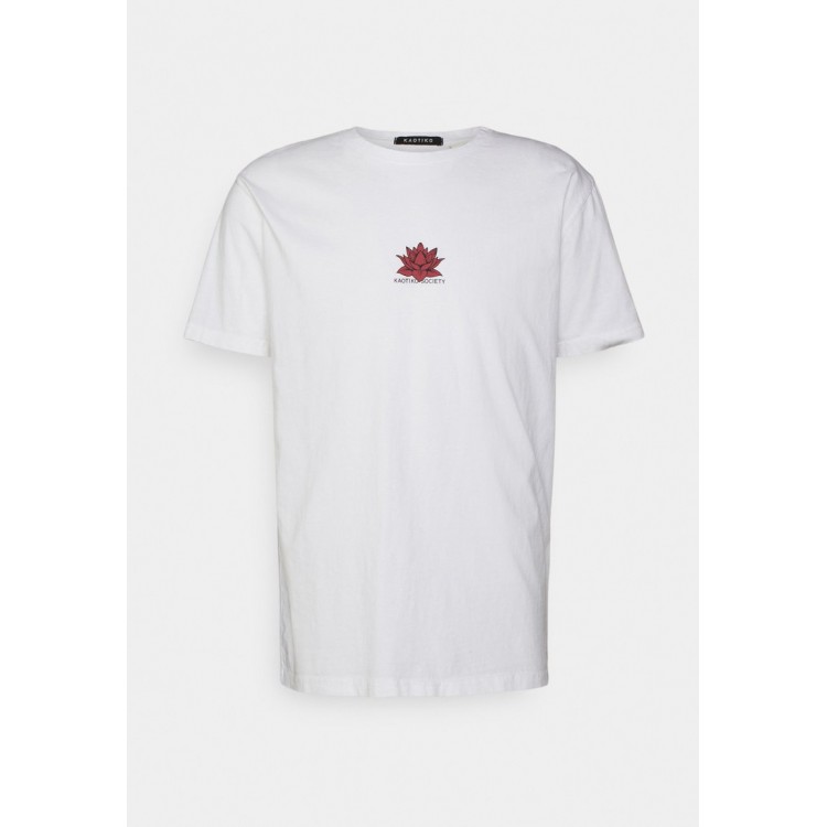 Kobiety T SHIRT TOP | Kaotiko GANESHA UNISEX - T-shirt z nadrukiem - white/biały - MT10481