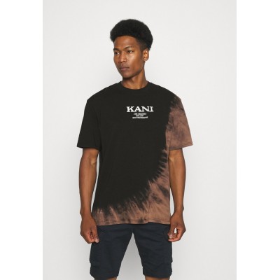 Kobiety T_SHIRT_TOP | Karl Kani RETRO BLEACHED TEE UNISEX - T-shirt z nadrukiem - black/czarny - OR54994