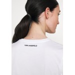 Kobiety T SHIRT TOP | KARL LAGERFELD IKONIK CHOUPETTE TEE - T-shirt z nadrukiem - white/biały - OC76029