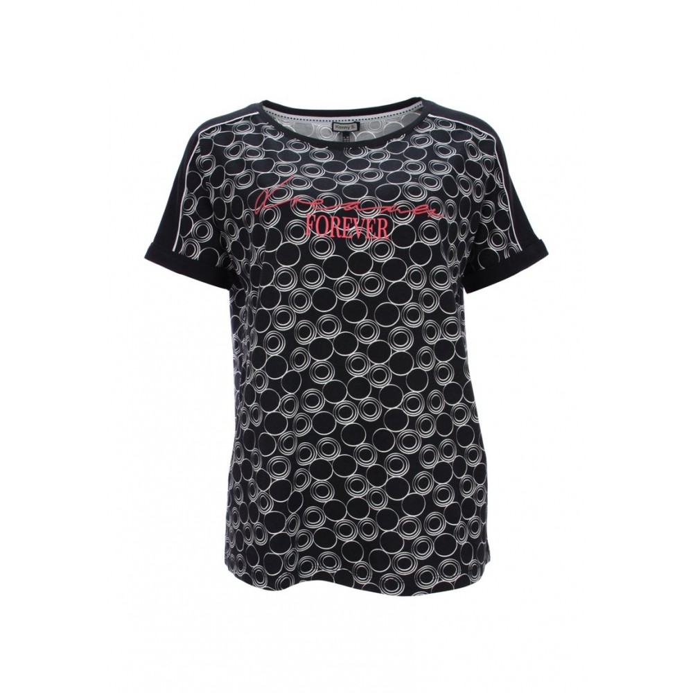 Kobiety T SHIRT TOP | Kenny S. T-shirt z nadrukiem - schwarz/czarny - DJ22992