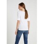 Kobiety T SHIRT TOP | Lauren Ralph Lauren JUDY ELBOW SLEEVE - T-shirt basic - white/biały - SI06571