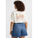 Kobiety T SHIRT TOP | Lee CREW NECK - T-shirt z nadrukiem - ecru/biały - SV30137