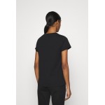 Kobiety T SHIRT TOP | Lee LOGO TEE - T-shirt z nadrukiem - black/czarny - TA58235