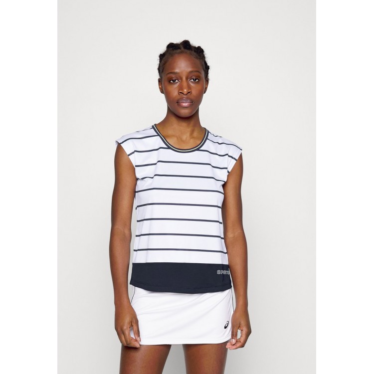 Kobiety T SHIRT TOP | Limited Sports CAPSLEEVE - Koszulka sportowa - white/eclipse blue/biały - HT90380