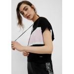 Kobiety T SHIRT TOP | Liu Jo Jeans Bluza z kapturem - black white pink/różowy - XW90408