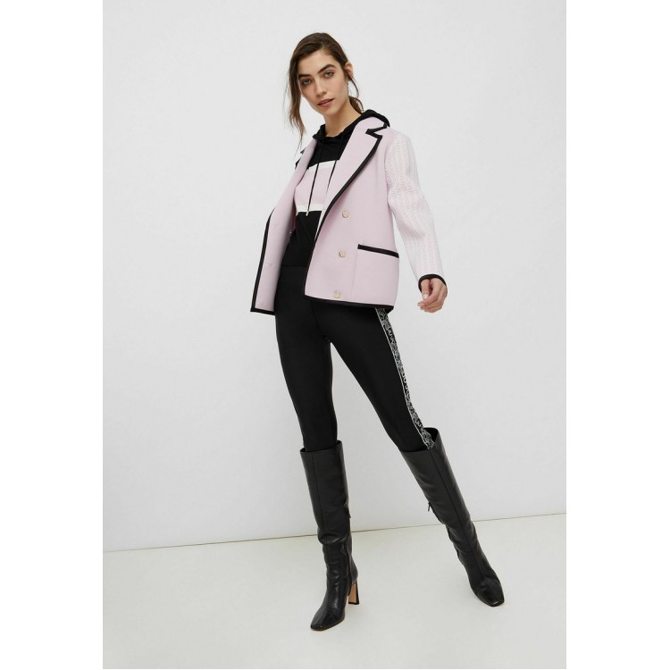 Kobiety T SHIRT TOP | Liu Jo Jeans Bluza z kapturem - black white pink/różowy - XW90408