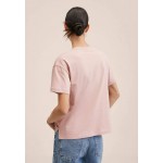 Kobiety T SHIRT TOP | Mango VIGO - T-shirt basic - bleekroze/różowy - JO56531