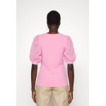 Kobiety T SHIRT TOP | Marc Cain T-shirt basic - lip gloss/jasnoróżowy - FY83816