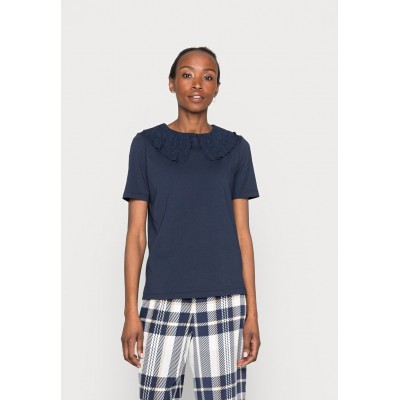 Kobiety T_SHIRT_TOP | Marks & Spencer BROD COLLAR - T-shirt z nadrukiem - navy/granatowy - WW99168