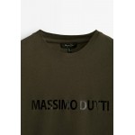 Kobiety T SHIRT TOP | Massimo Dutti SHORT SLEEVE - T-shirt z nadrukiem - khaki - HW22576