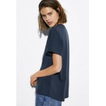 Kobiety T SHIRT TOP | Massimo Dutti T-shirt basic - dark grey/ciemnoszary - RY81061