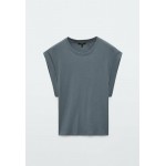 Kobiety T SHIRT TOP | Massimo Dutti T-shirt basic - khaki - OI32314