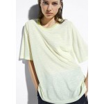 Kobiety T SHIRT TOP | Massimo Dutti T-shirt z nadrukiem - yellow/jasnożółty - FV03151