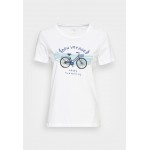 Kobiety T SHIRT TOP | Mavi BICYCLE PRINTED TEE - T-shirt z nadrukiem - white/biały - XW20643