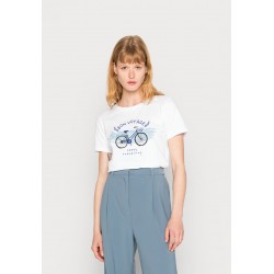 Kobiety T_SHIRT_TOP | Mavi BICYCLE PRINTED TEE - T-shirt z nadrukiem - white/biały - XW20643