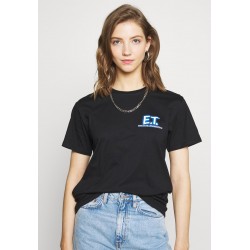 Kobiety T_SHIRT_TOP | Merchcode LADIES E.T. LOGO AND SPACE TEE - T-shirt z nadrukiem - black/czarny - ET84722