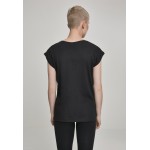 Kobiety T SHIRT TOP | Merchcode T-shirt z nadrukiem - black/czarny - QL14281