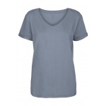 Kobiety T SHIRT TOP | Minus ADELE - T-shirt basic - dusty blue/jasnoniebieski - CU43902
