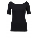 Kobiety T SHIRT TOP | Modström TANSY - T-shirt basic - black/czarny - BE74973
