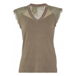 Kobiety T SHIRT TOP | Morgan T-shirt z nadrukiem - thym/khaki - CX68863
