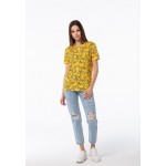 Kobiety T SHIRT TOP | Mr. GUGU & Miss GO RUBBER DUCK - T-shirt z nadrukiem - yellow/żółty - OT34417