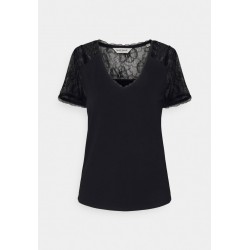 Kobiety T_SHIRT_TOP | NAF NAF OMORRIS - T-shirt z nadrukiem - noir/czarny - MA93795