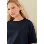 Kobiety T SHIRT TOP | Next BOXY RELAXED FIT - T-shirt basic - dark blue/granatowy - UV11869