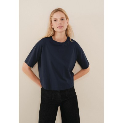 Kobiety T_SHIRT_TOP | Next BOXY RELAXED FIT - T-shirt basic - dark blue/granatowy - UV11869