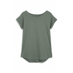 Kobiety T SHIRT TOP | Next CAP SLEEVE - T-shirt basic - khaki - DV23845