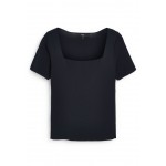 Kobiety T SHIRT TOP | Next SQUARE NECK - T-shirt basic - navy blue/granatowy - IF40597