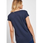 Kobiety T SHIRT TOP | Next T-shirt basic - blue/niebieski - TU57403