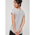 Kobiety T SHIRT TOP | Next T-shirt basic - grey/szary - BZ73737