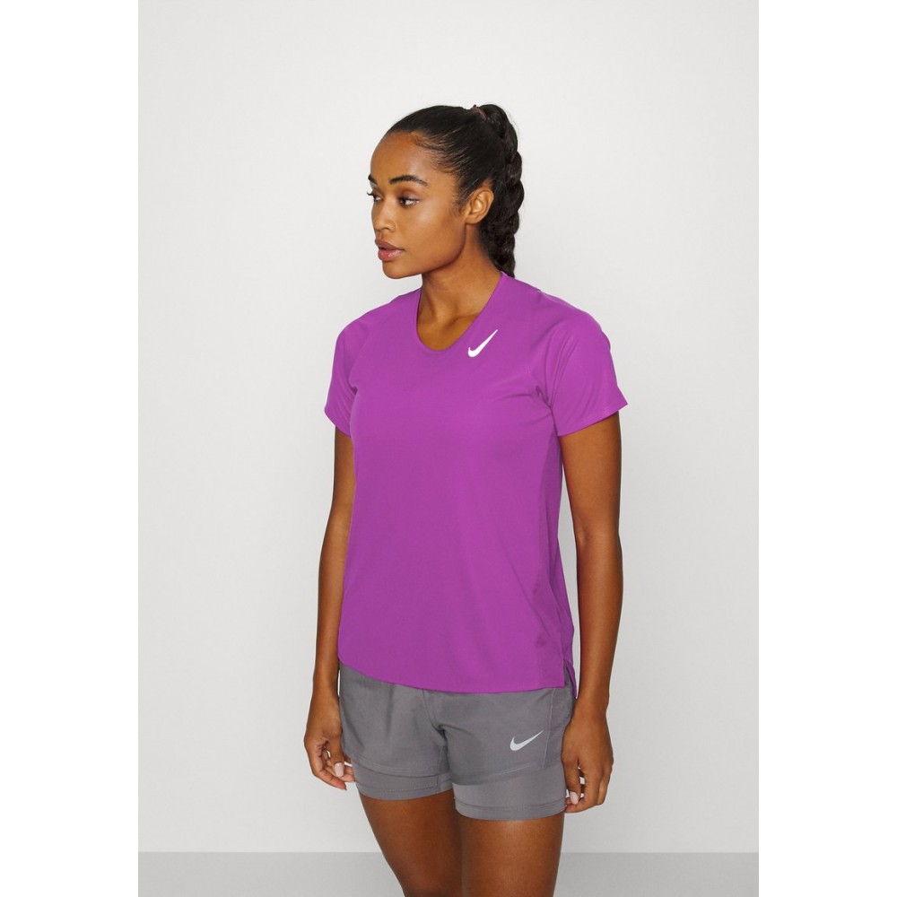 Kobiety T SHIRT TOP | Nike Performance RACE - Koszulka sportowa - vivid purple/fioletowy - JO43425