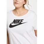 Kobiety T SHIRT TOP | Nike Sportswear FUTURA PLUS - T-shirt z nadrukiem - white/black/biały - PG31207