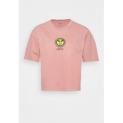 Kobiety T_SHIRT_TOP | Obey Clothing SUNSHINE VISUALS - T-shirt z nadrukiem - pink amethyst/różowy - EZ19774