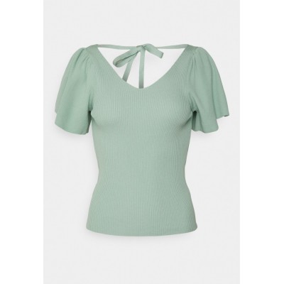 Kobiety T_SHIRT_TOP | ONLY ONLLEELO  - T-shirt z nadrukiem - light grey/jasnoszary - ZX16403