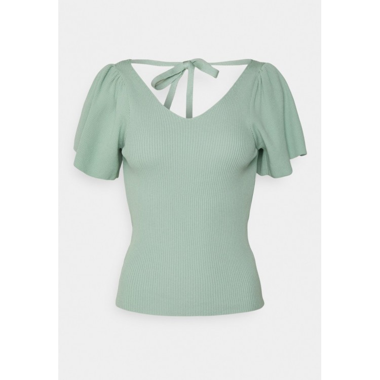 Kobiety T SHIRT TOP | ONLY ONLLEELO - T-shirt z nadrukiem - light grey/jasnoszary - ZX16403
