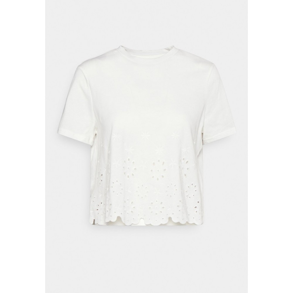 Kobiety T SHIRT TOP | ONLY ONLNETTA SHORT MIX - T-shirt z nadrukiem - cloud dancer/biały - LJ74066