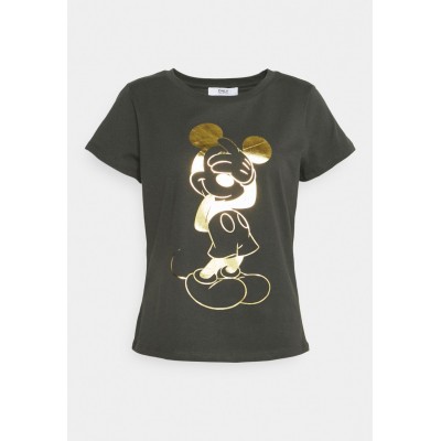 Kobiety T_SHIRT_TOP | ONLY Petite ONLDISNEY FOIL - T-shirt z nadrukiem - phantom/ciemnoszary melanż - DE45346