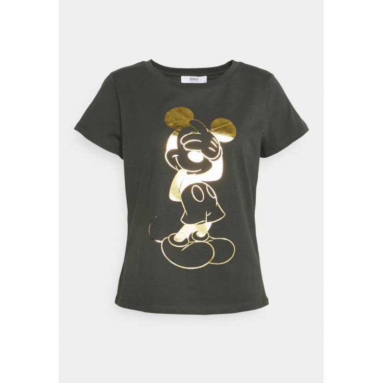 Kobiety T SHIRT TOP | ONLY Petite ONLDISNEY FOIL - T-shirt z nadrukiem - phantom/ciemnoszary melanż - DE45346