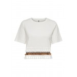 Kobiety T SHIRT TOP | ONLY QUASTEN - T-shirt z nadrukiem - cloud dancer/biały - XN35361