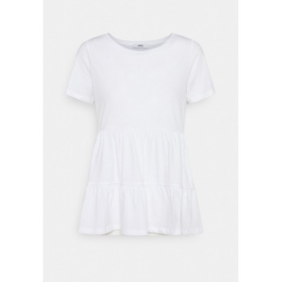 Kobiety T_SHIRT_TOP | ONLY Tall ONLAYCA PEPLUM - T-shirt basic - white/biały - DN06981