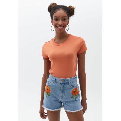 Kobiety T_SHIRT_TOP | OXXO T-shirt basic - flamingo/koralowy - NW01460