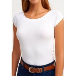 Kobiety T SHIRT TOP | OXXO T-shirt basic - white/biały - CU27522