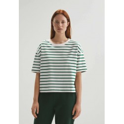 Kobiety T_SHIRT_TOP | OYSHO STRIPE - T-shirt z nadrukiem - green/zielony - LQ58285